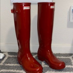 Red Hunter Boots